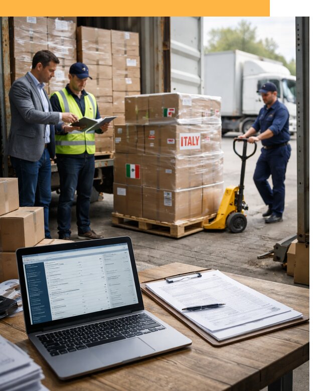 Доставка грузов из Италии: морские и авиаперевозки от 18864