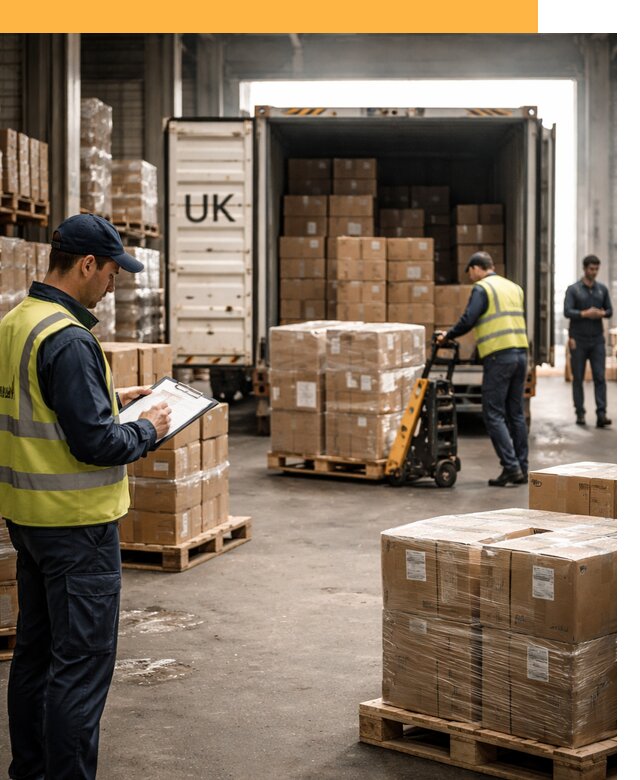 Доставка грузов из Великобритании с таможенным оформлением от 13100