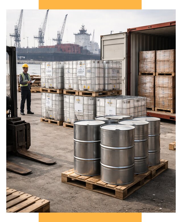 Доставка химического сырья из Индии от 262000 р. | СетСервис-Чрх