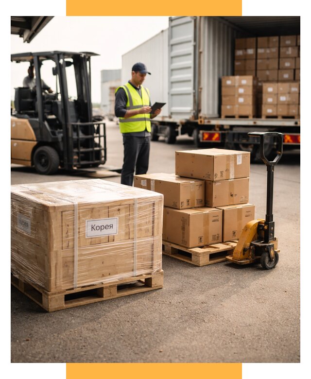 Доставка грузов в Корею из России от 36680 р. | СетСервис-Чрх